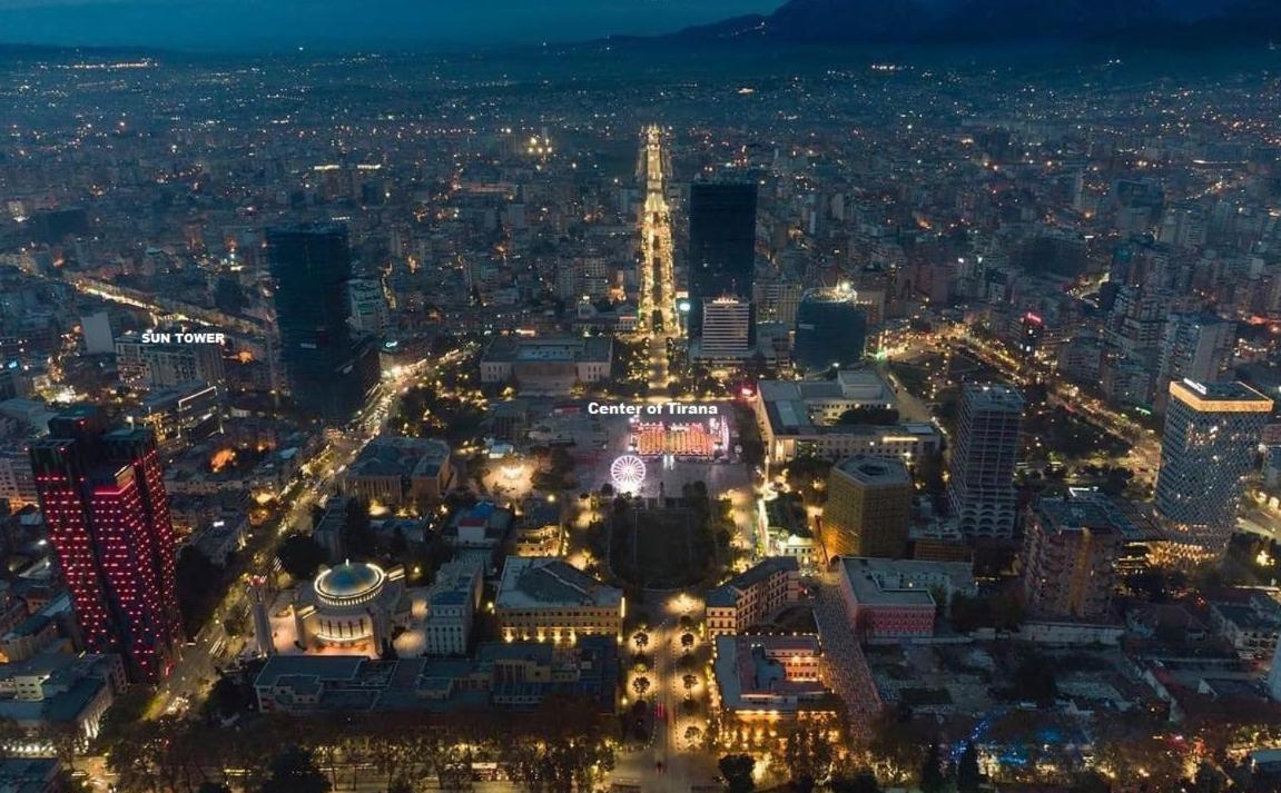 Sun Tower-Center Of Tirana Lägenhet Exteriör bild
