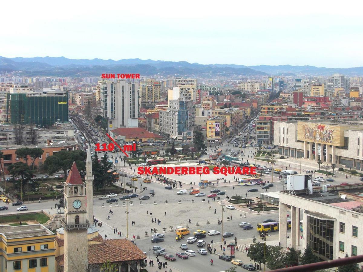 Sun Tower-Center Of Tirana Lägenhet Exteriör bild